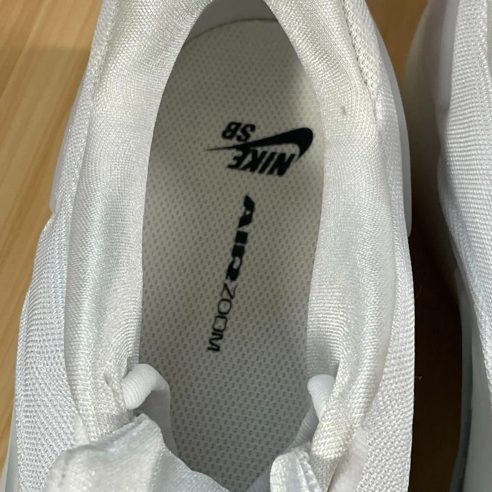 Nike SB Zoom Nyjah 4 Men's Size 11.5 Shoes Sneakers Skate White/Black FQ1273-100 - Picture 16 of 16
